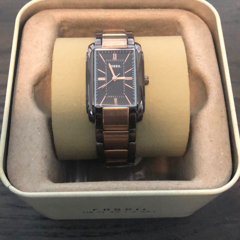 Fossil Adele Stainless Steel Watch-Brown and Rose